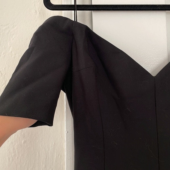 Cinq à Sept black off-the-shoulder formal midi dress - Picture 3 of 7